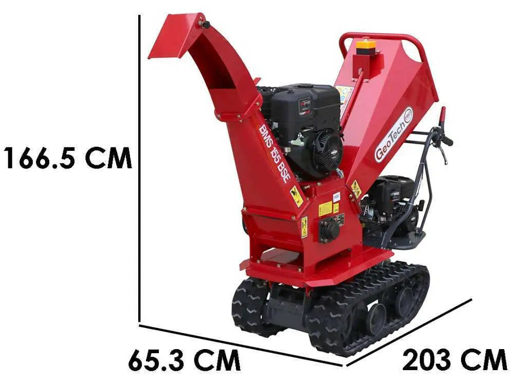 Triturador de madeira automotriz sobre carro de lagartas GeoTech-Pro BMS155 BS - Motor B&S XR2100 - 7/15 CV