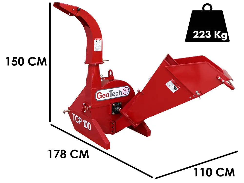 GeoTech Pro TCP 100 Triturador de Troncos para Trator