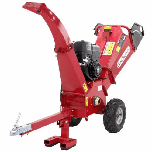 Triturador de Lenha GeoTech PCS 155LE Profissional a Gasolina Motor 15 HP, Arranque Elétrico