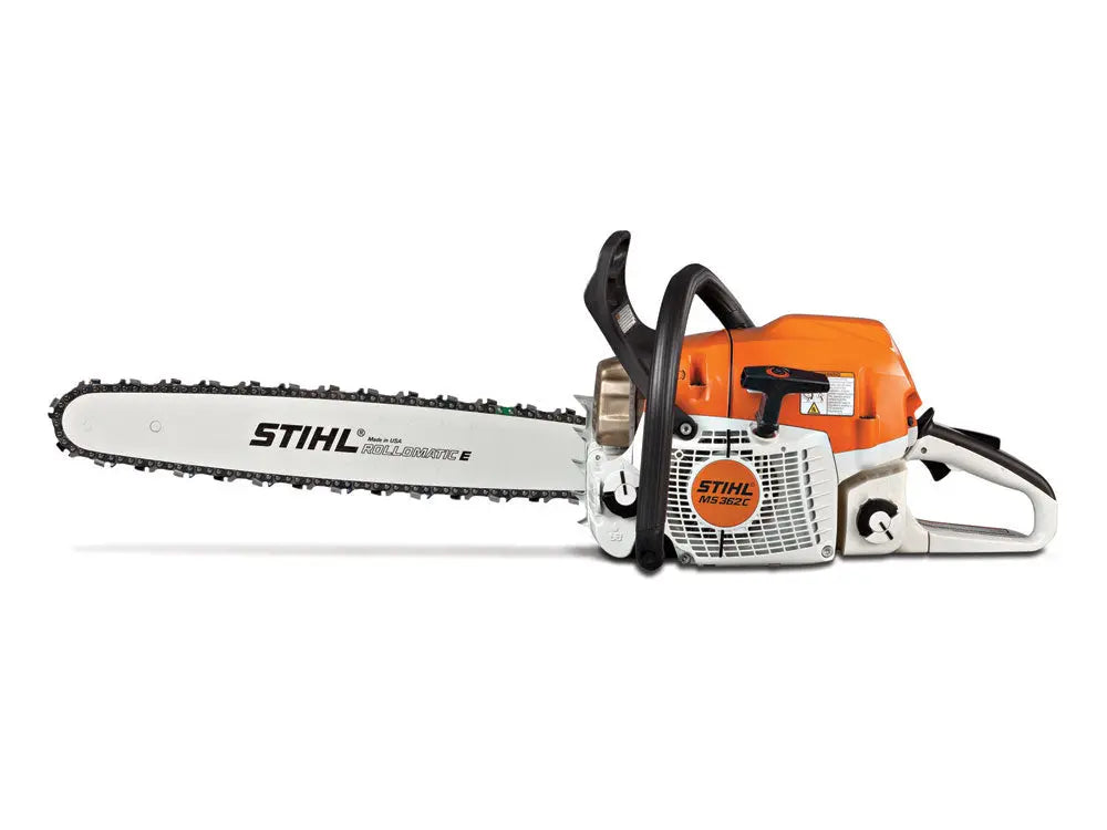 Motosserra Stihl MS 362 C-M com 2 correntes originais e um machado florestal Stihl AX6