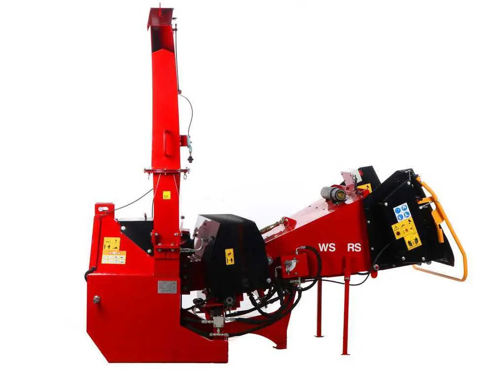 Triturador de tratores GeoTech Pro WS52R com rolos de alimentação controlados hidraulicamente