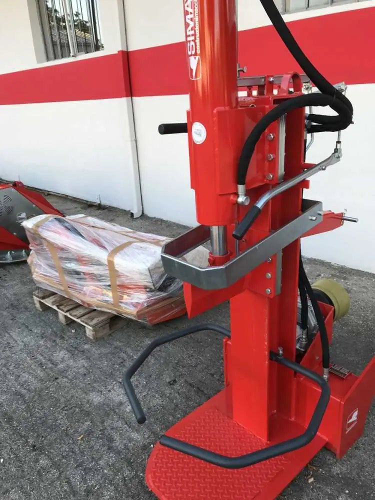 Rachador de Lenha Vertical 35 T Simatech para Trator, Curso 800 mm, Hidráulico com Retorno Automático