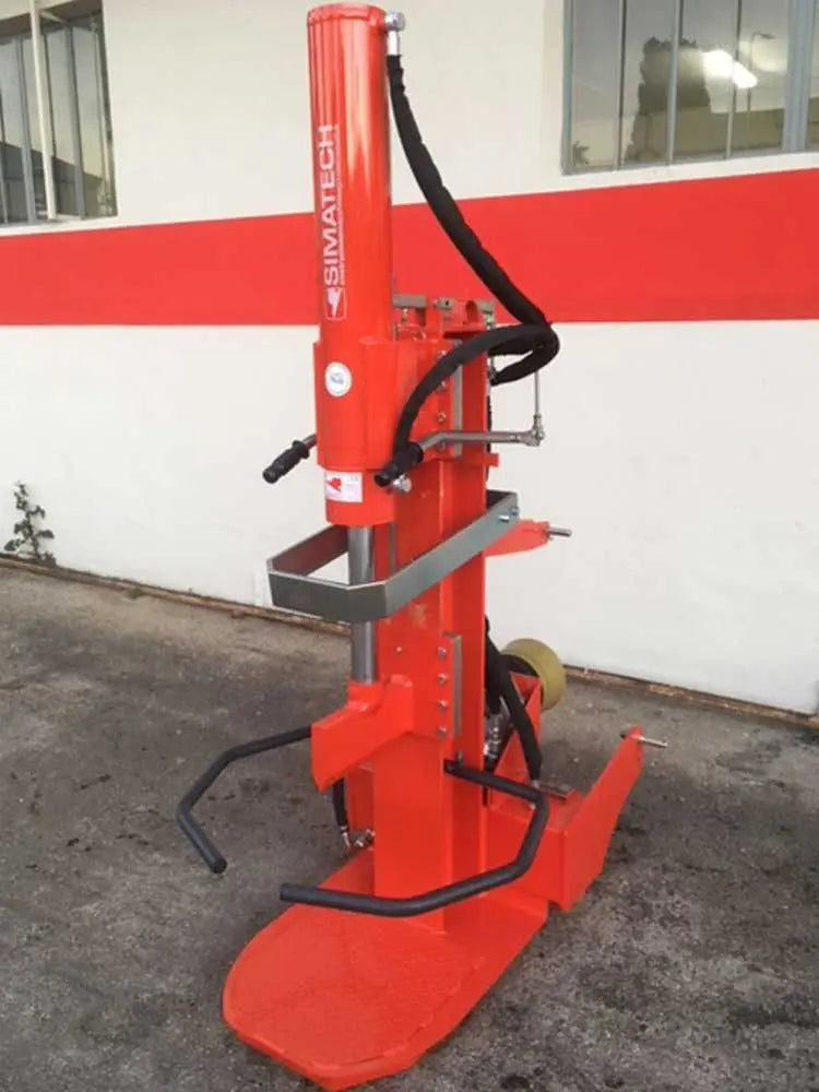 Rachador de Lenha Vertical 35 T Simatech para Trator, Curso 800 mm, Hidráulico com Retorno Automático